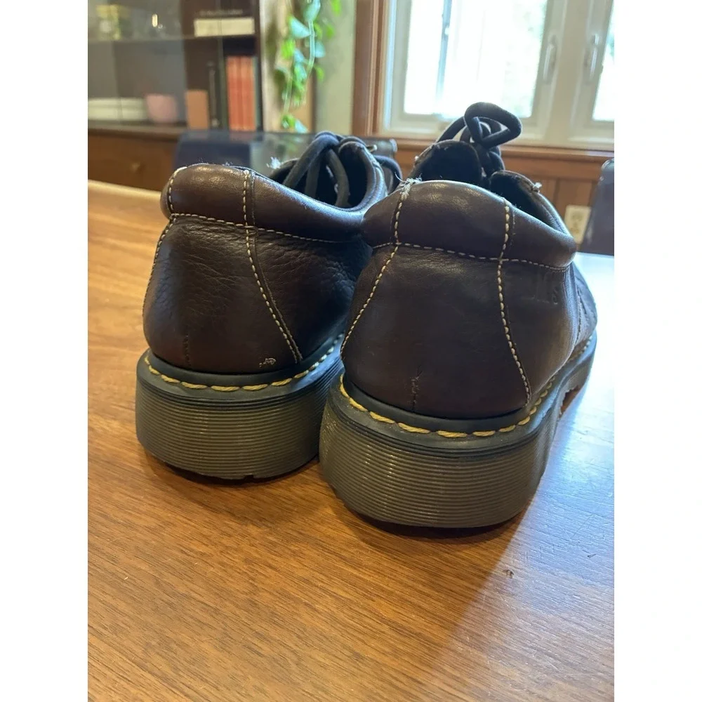 Y2K 90's Dr Doc Martens 9764 Men's 12 Brown Leather Platform Chunky Oxfords.
